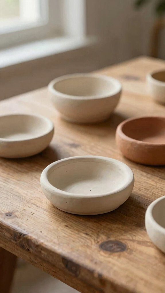 air dry clay tea light holders