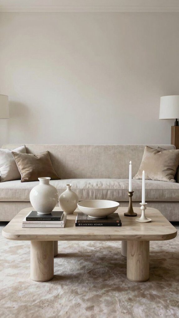 balanced low profile mirrored accents