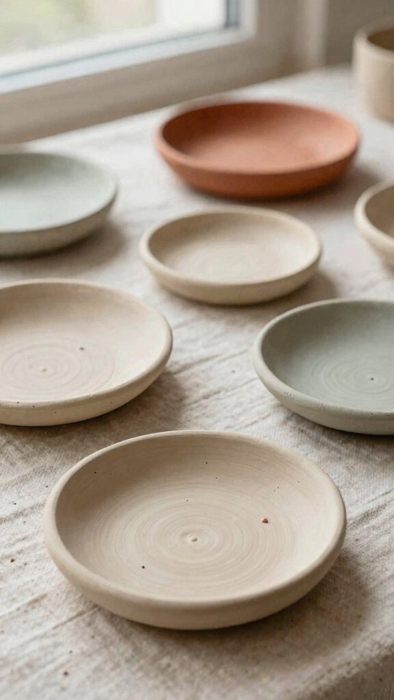 beaded air dry clay dish