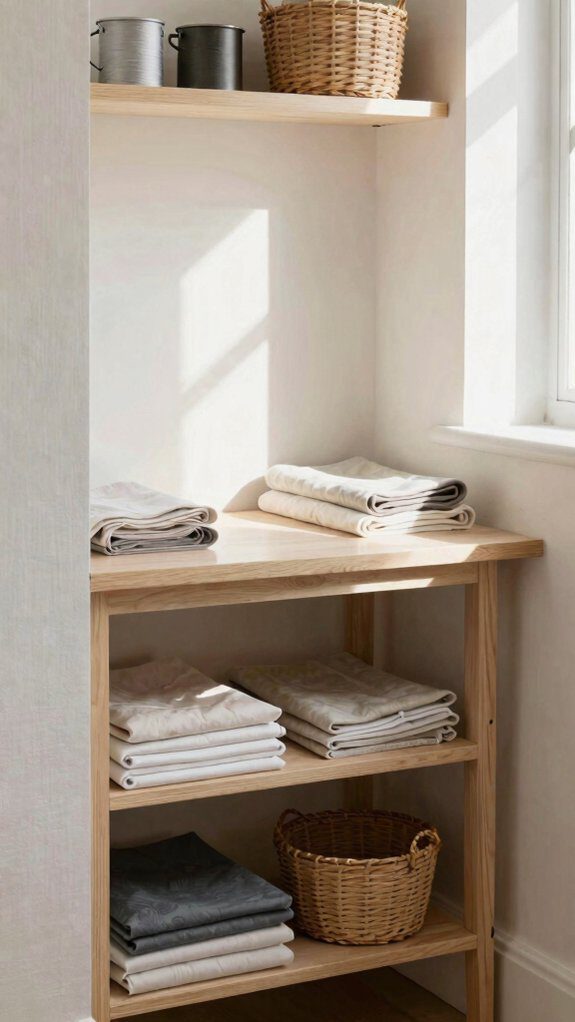 bright task lighting and mirrors