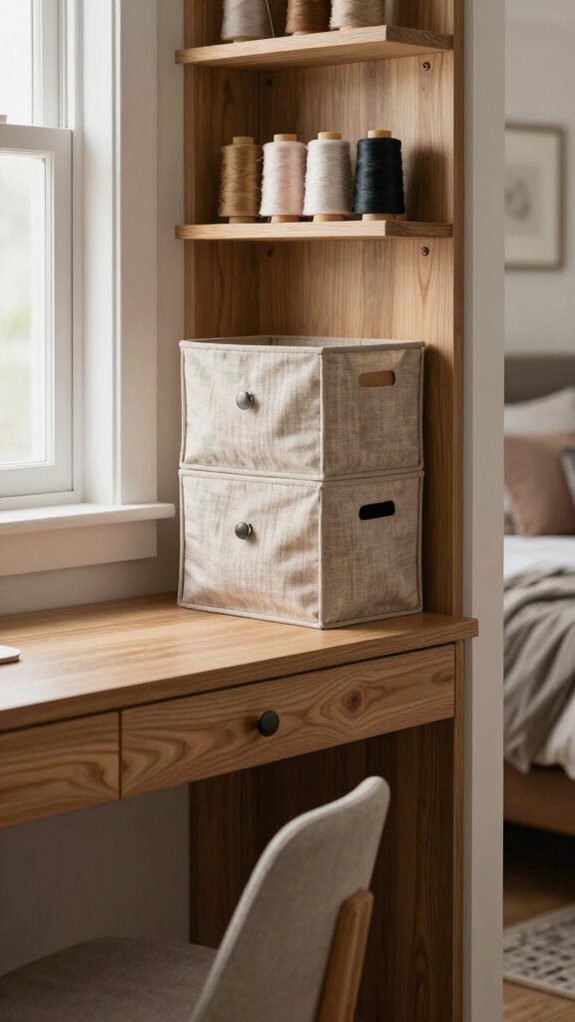 compact multipurpose folding sewing workspace