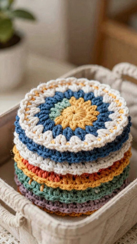 cotton crochet pan protectors