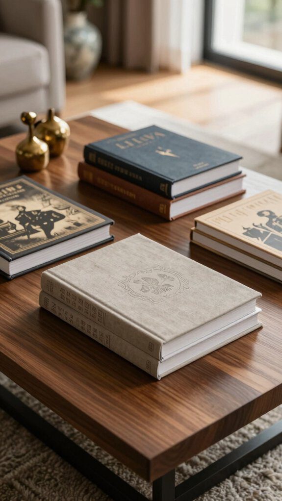 curated travel history coffee table