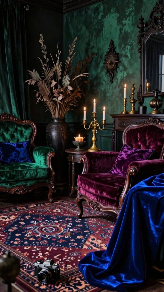 deep emerald sapphire garnet