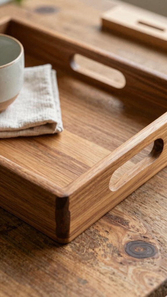 diy pine serving tray