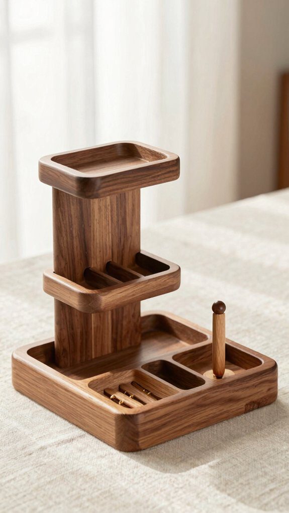 diy poplar felt lined jewelry box