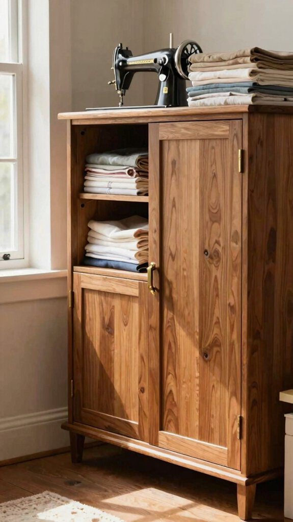 drop down sewing cabinet guidance