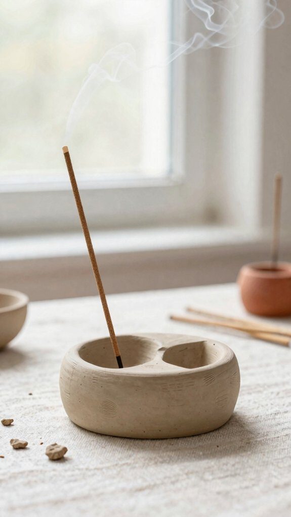 easy handmade air dry incense holder