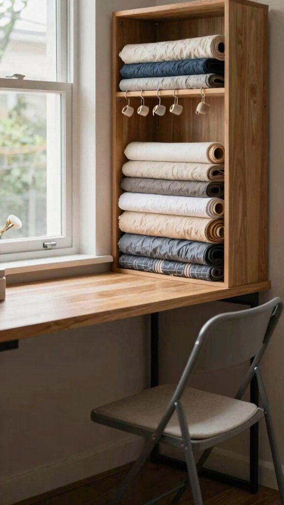 efficient compact sewing nook