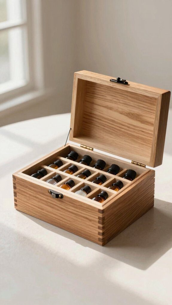 felt lined birch plywood storage