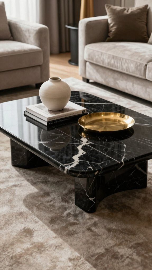 full black marble styling