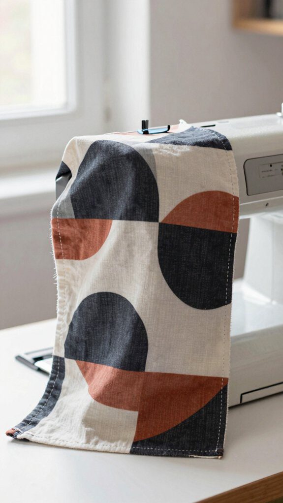 geometric tailored cotton cover