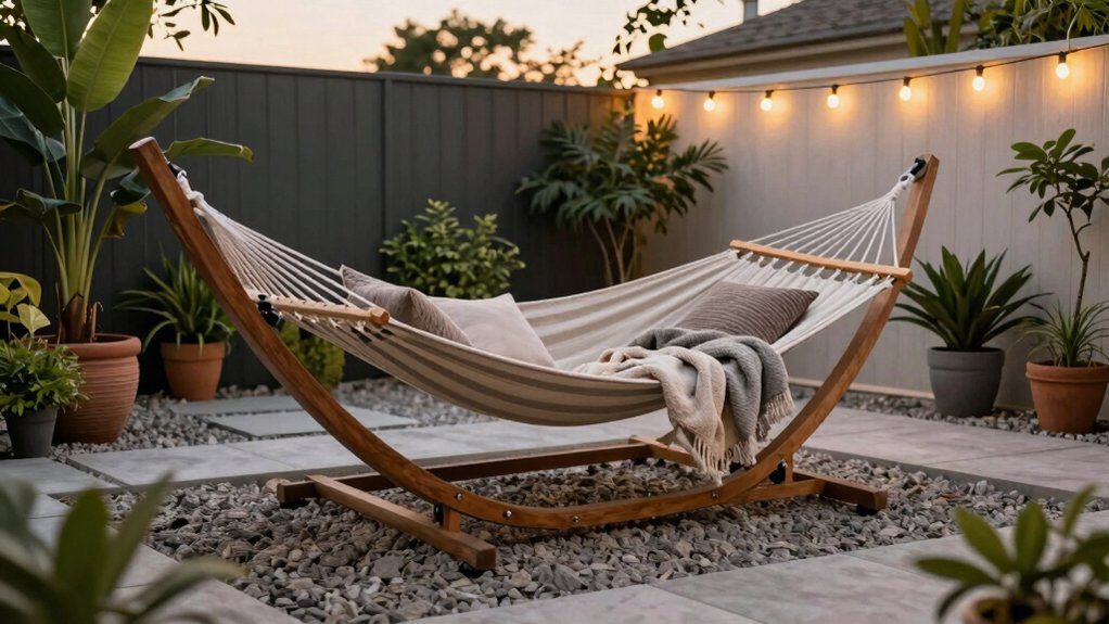 hammock ideas for treeless backyards