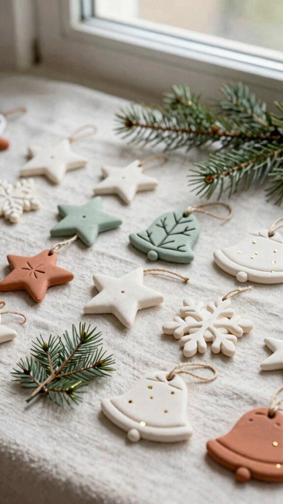 handmade air dry clay ornaments