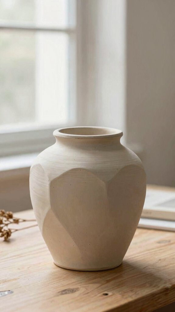 handmade geometric air dry jar