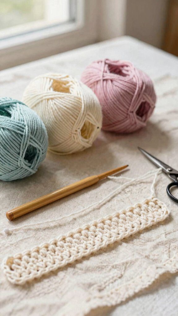 light colored medium weight yarn