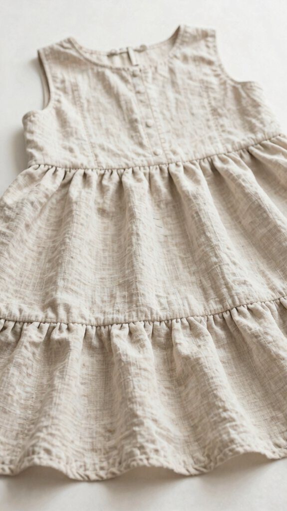 lightweight sleeveless tiered dress