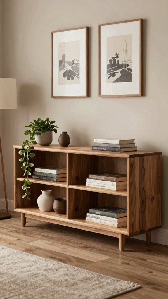 13 DIY Bookshelf Ideas for Living Rooms That Are Stylish and Functional 10 low profile ikea tv console