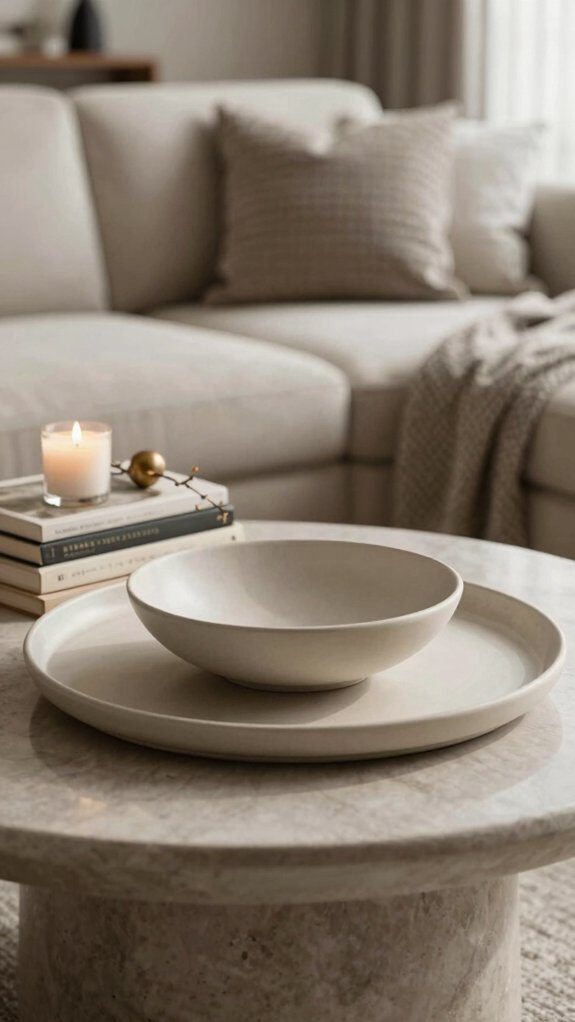 matte ceramic bowl cluster