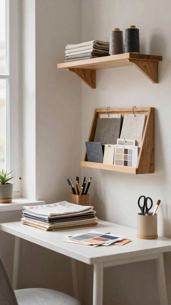 maximized compact sewing workspace