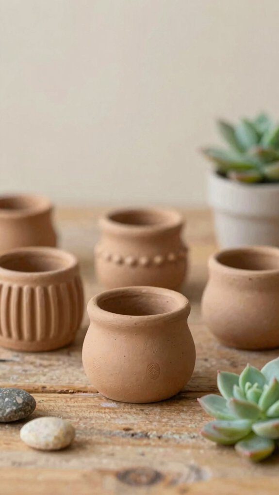 mini planters sealed for soil