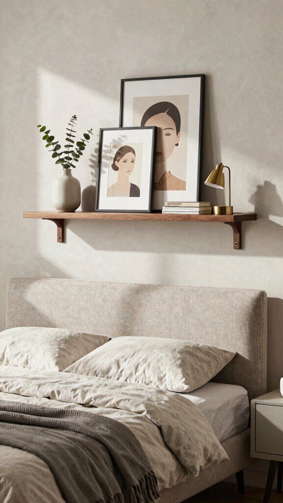 minimal floating shelf safety