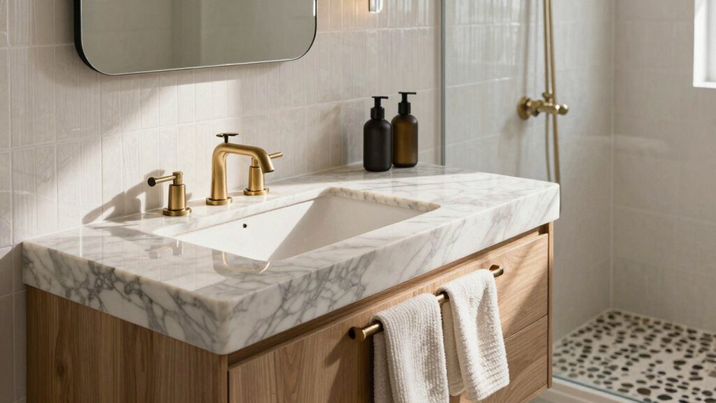 modern luxe half bath ideas
