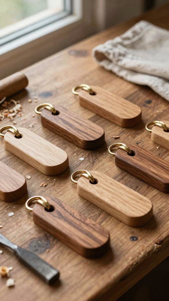oak key holder craftsmanship