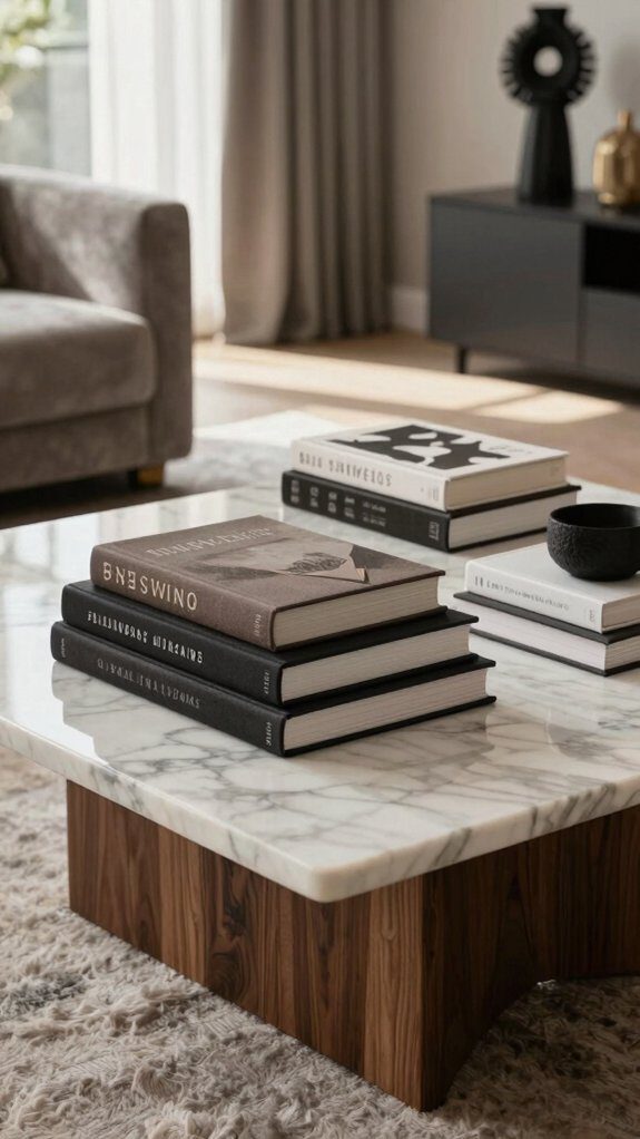 oversized typographic coffee table statement
