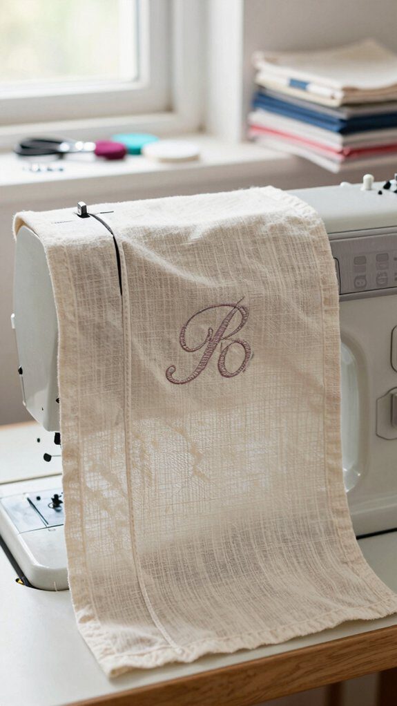 personalized monogrammed sewing cover
