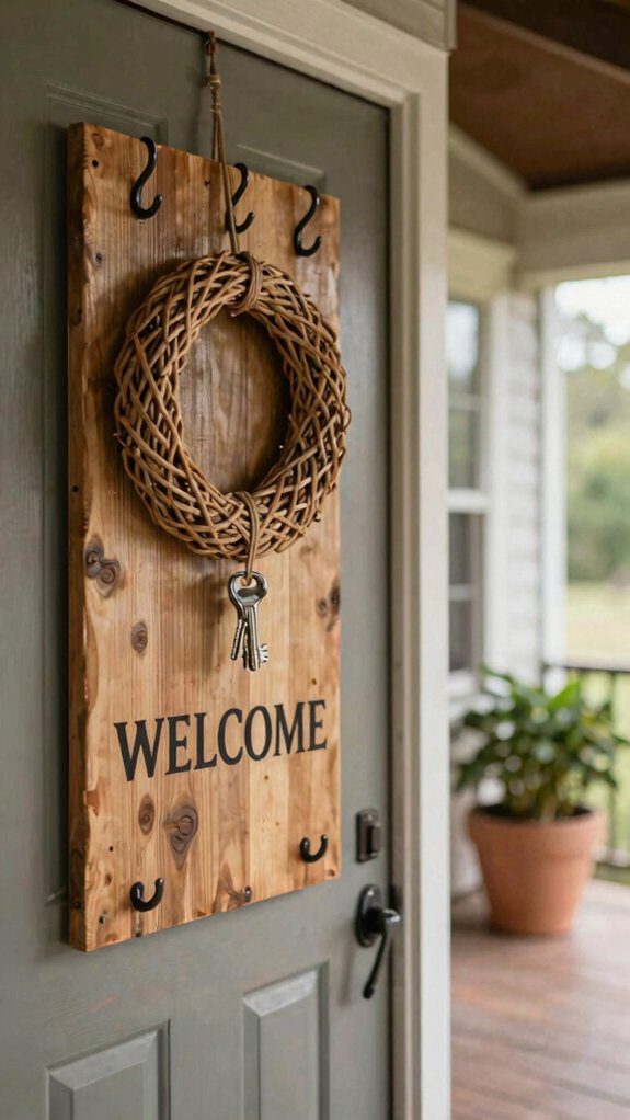 powder coated metal welcome hooks