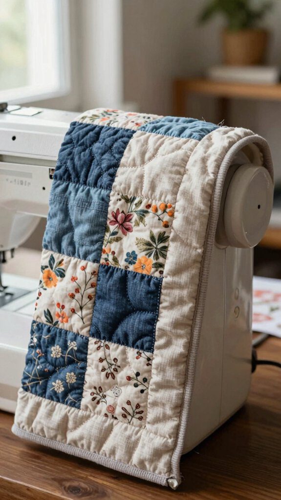 pressed seam quilted machine cover