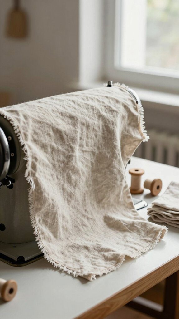 prewashed linen sewing machine cover