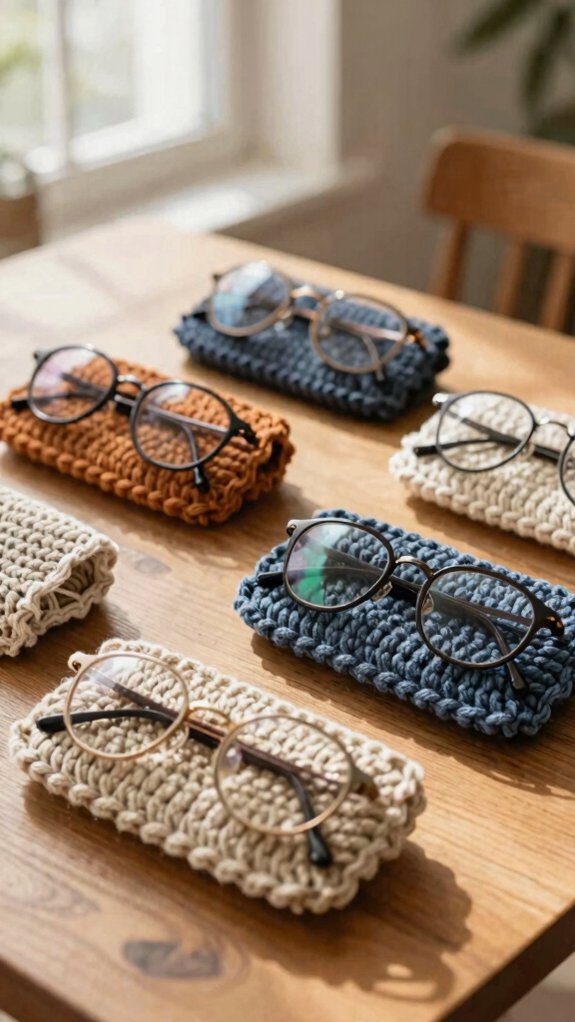 quick cotton crochet glasses sleeve