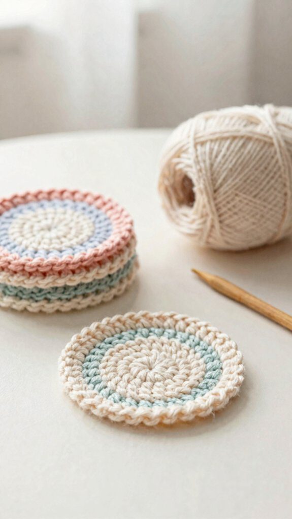 quick double sided cotton scrubbies