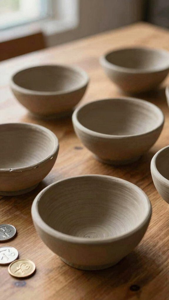 quick handmade air dry bowls