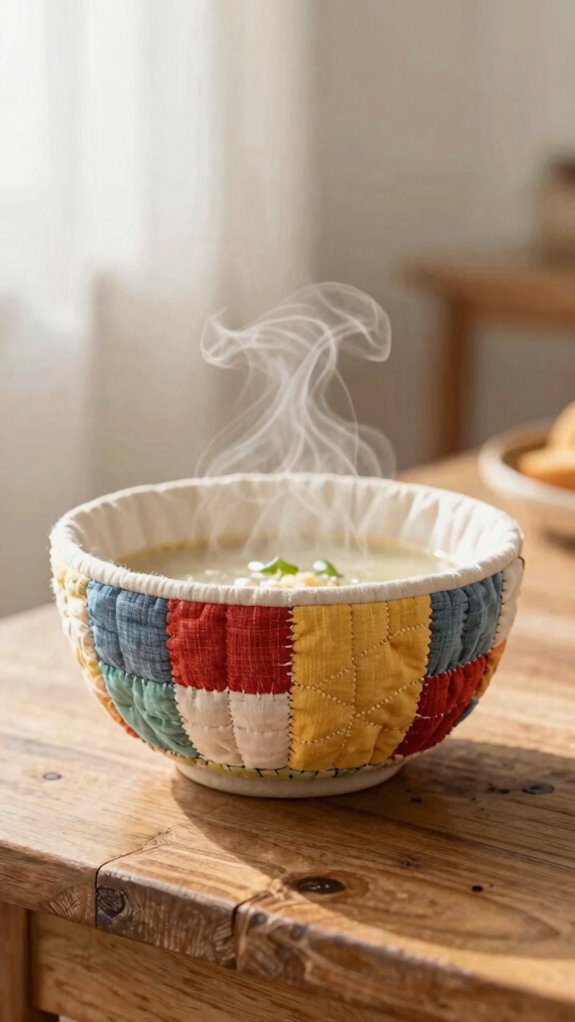 quilted microwave safe bowl cozy
