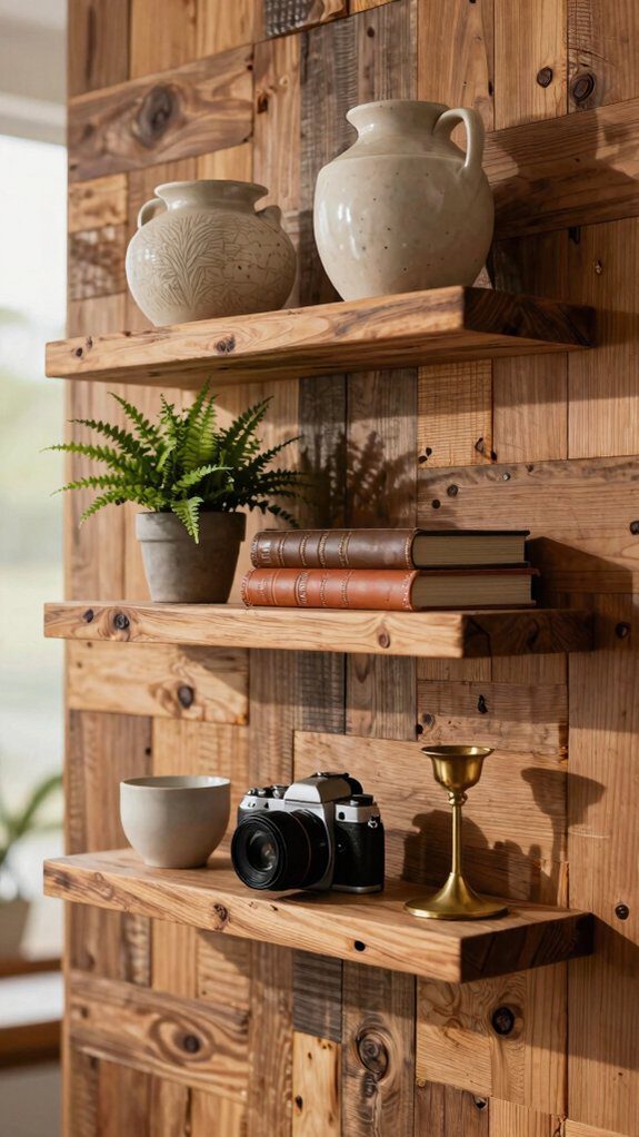 reclaimed walnut and oak