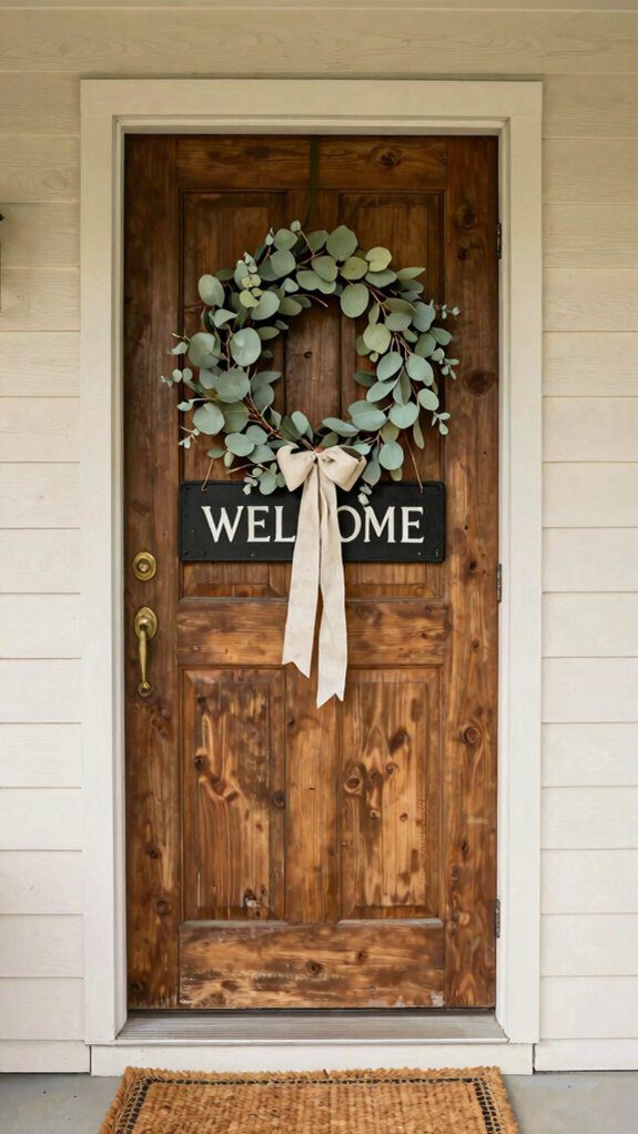 rustic weatherproof metal welcome