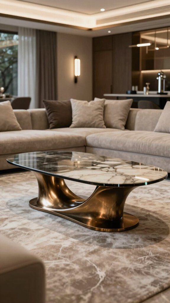 sculptural artistic coffee base