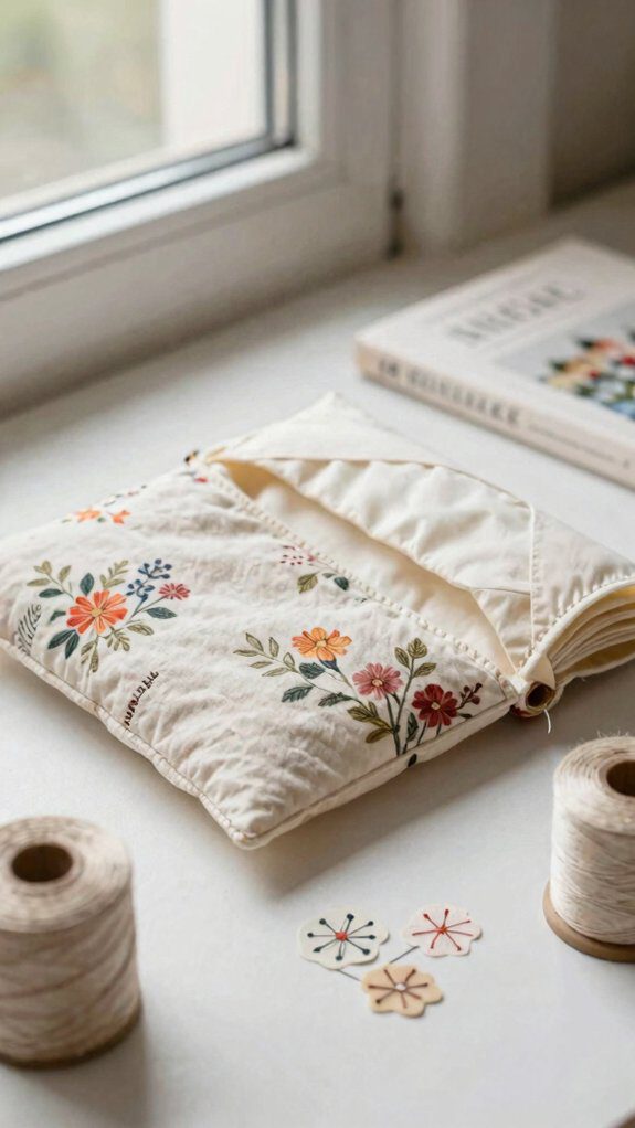 soft quilted book sleeve