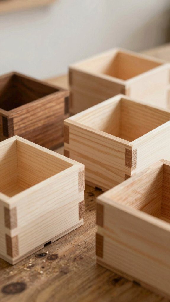 stackable 1x4 pine crates