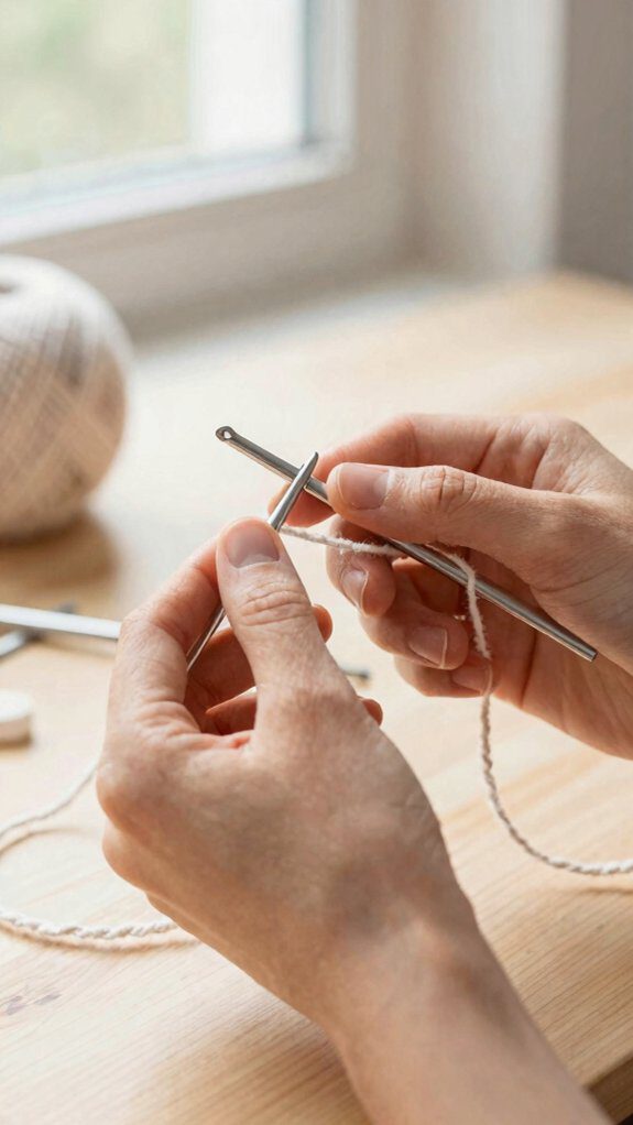 steady comfortable yarn and hook