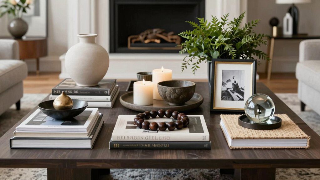 stylish balanced living room centerpiece