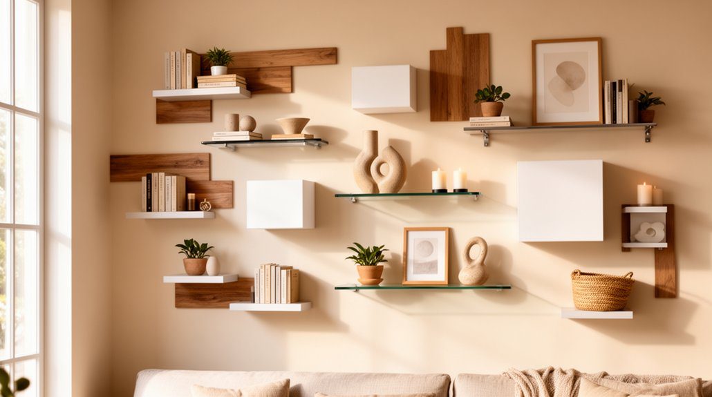 stylish multifunctional floating shelf ideas