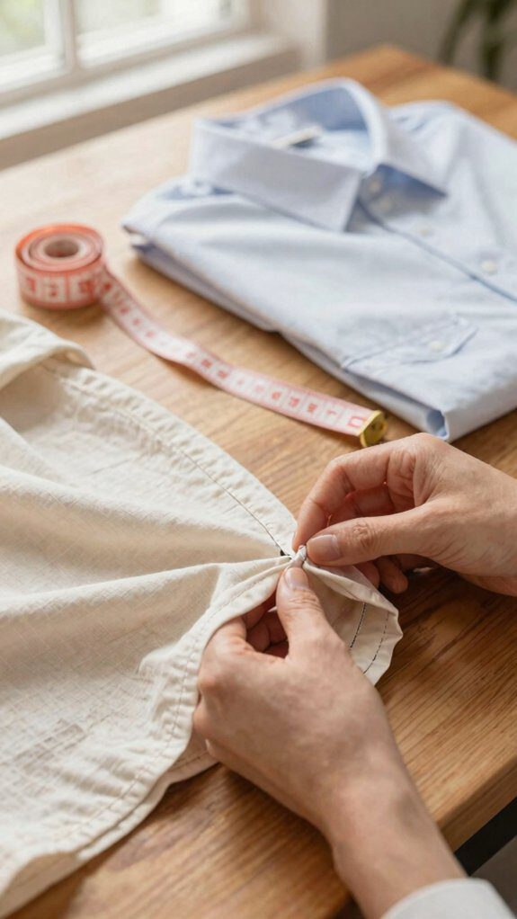 tape pins stitch measure