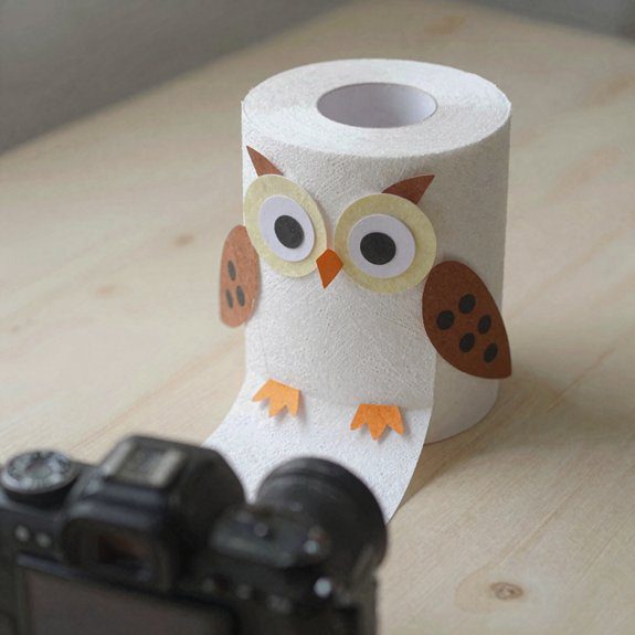 toilet roll owl craft for fall