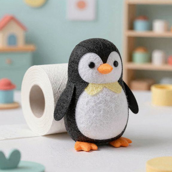 toilet roll penguin craft kit