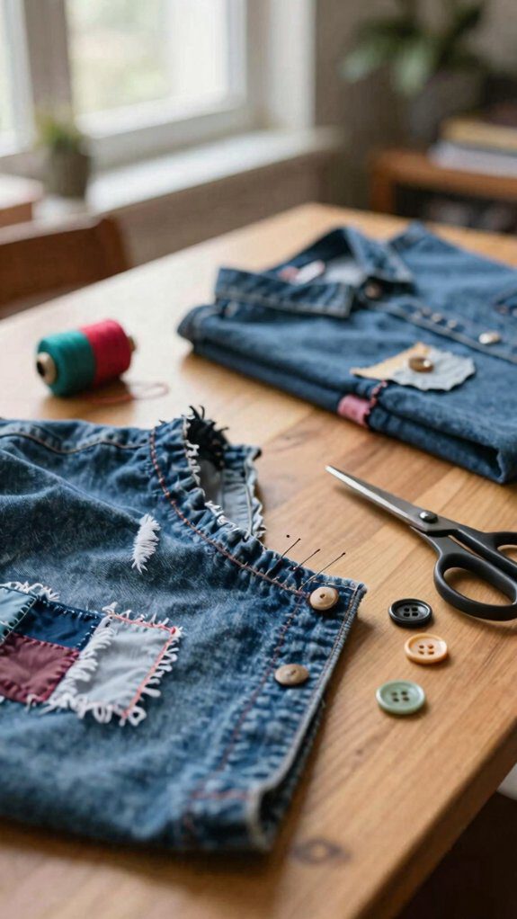 turn jeans into shorts