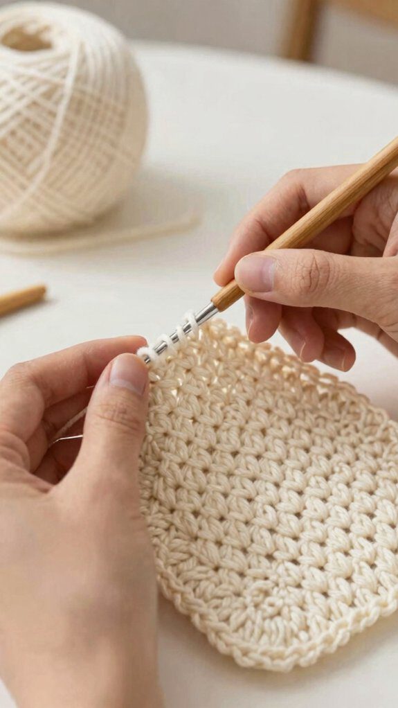 turning chain into fabric